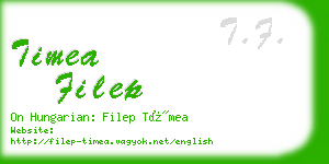 timea filep business card